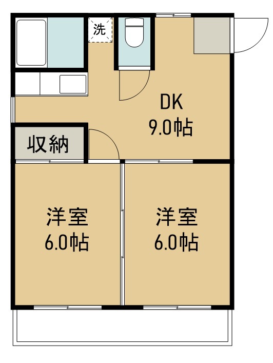 中倉麻布マンション 間取り図