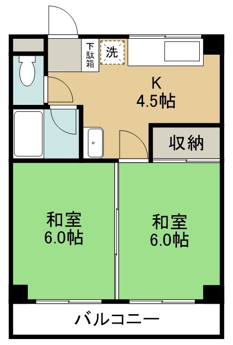 トリム原町 305号室 間取り