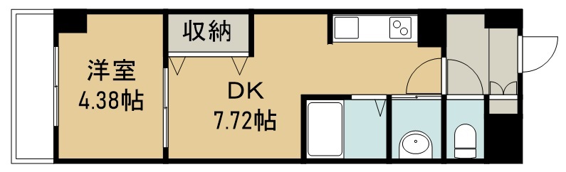 アスコット大和町 間取り図