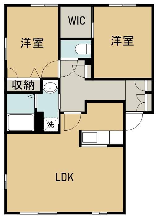 メゾン・ドール新田東Ｂ 102号室 間取り