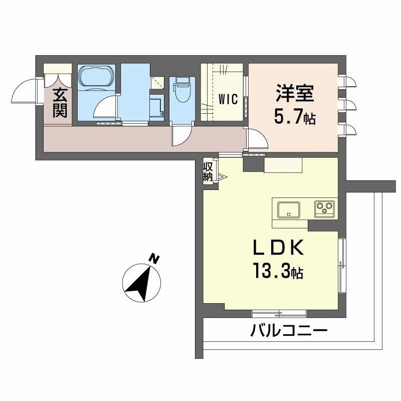 グランデュオ　シュマン 201号室 間取り