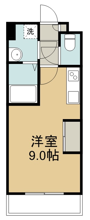 メルシャトレ宮城野 206号室 間取り