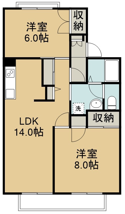 ロイヤルコート文化町Ⅲ番館 101号室 間取り