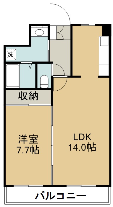 アートヴィレッヂⅠ 203号室 間取り