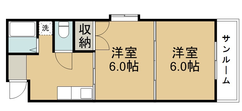 メゾンドール館町Ⅱ 106号室 間取り