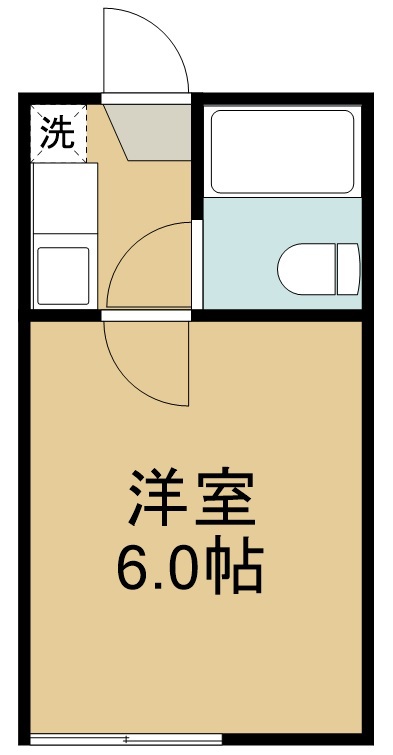 リリス連坊 202号室 間取り