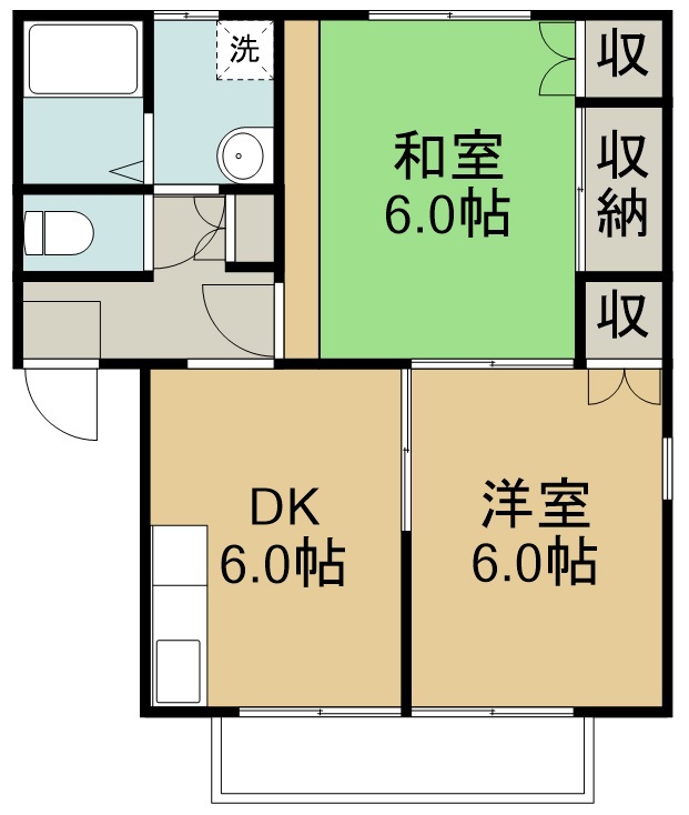 エステートピア蘭２番館 間取り図