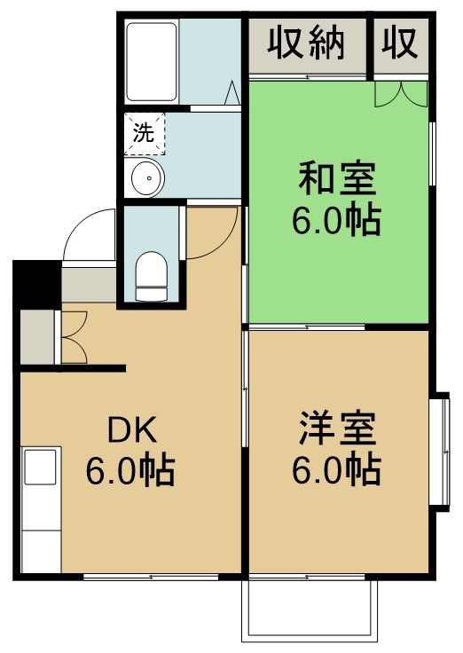 エステートピア蘭３番館 102号室 間取り