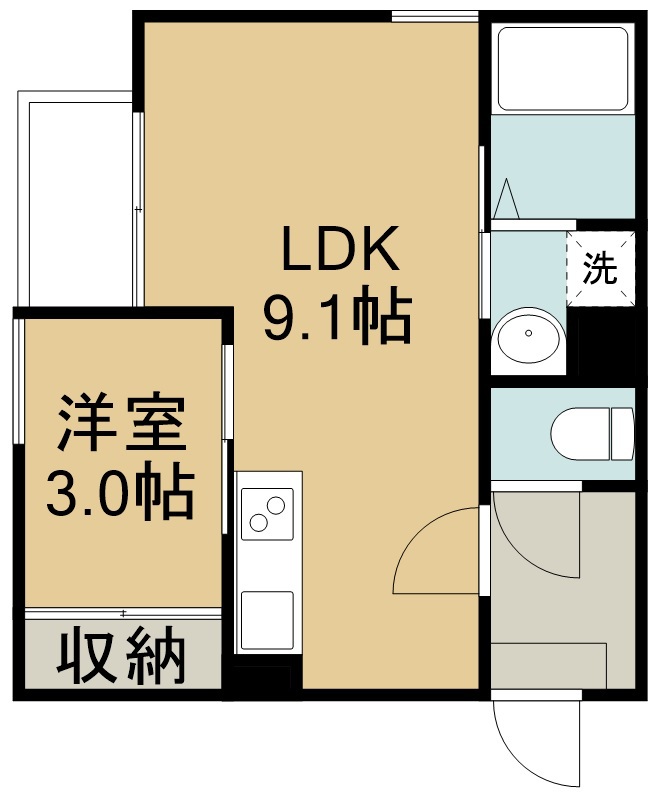 ＲＥＧＡＬＥＳＴ卸町 201号室 間取り