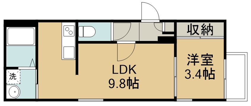 ＲＥＧＡＬＥＳＴ連坊Ａｎｎｅｘ 201号室 間取り