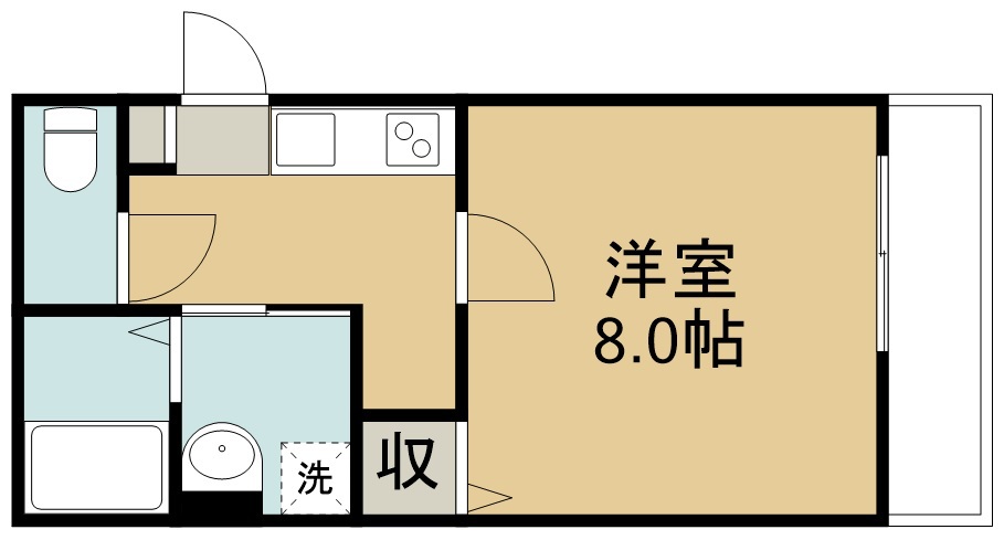 ＯＵＴＲＩＧＧＥＲ六十人町 間取り図