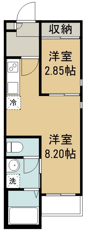 グランティック卸町 103号室 間取り