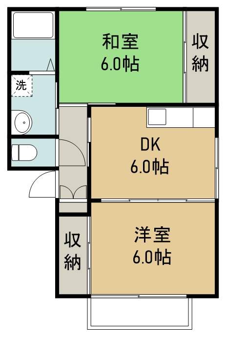 セフィラ福田町五番館 201号室 間取り