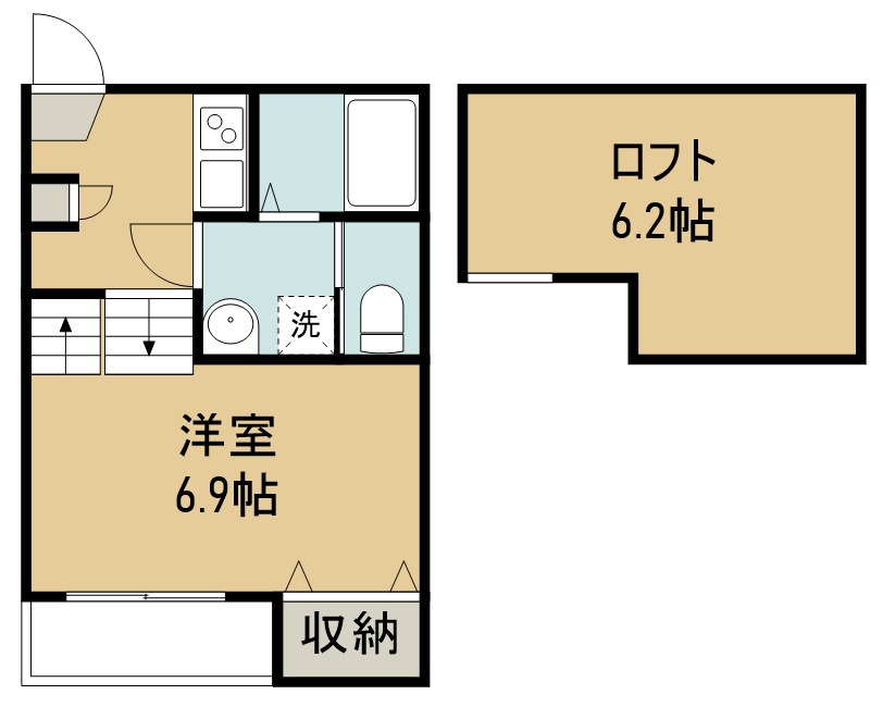 ハーモニーテラス福田町 間取り図