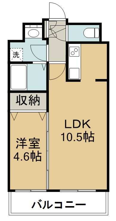 フェリーチェ薬師堂 305号室 間取り