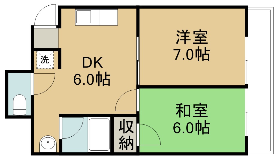 パストラル大和 間取り図