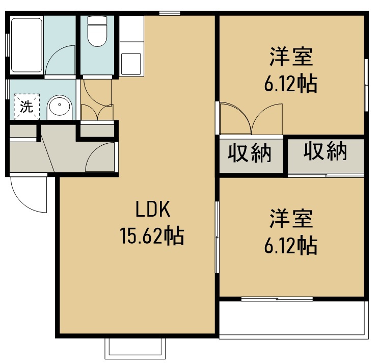 ＫⅡ 201号室 間取り