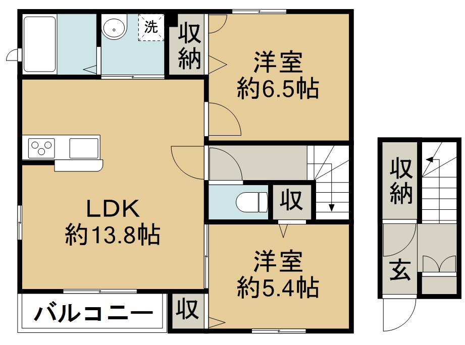 シャーメゾングリナージュＡ 間取り図