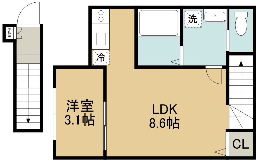 ｃｒｅａｔｅ　ｉｎｃ 間取り図