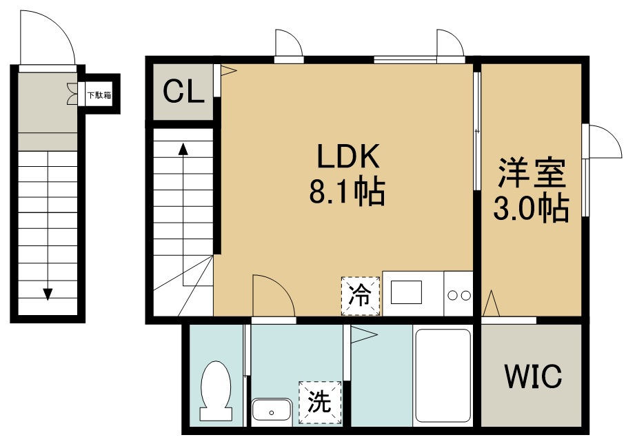 ｃｒｅａｔｅ　ｉｎｃ 間取り図