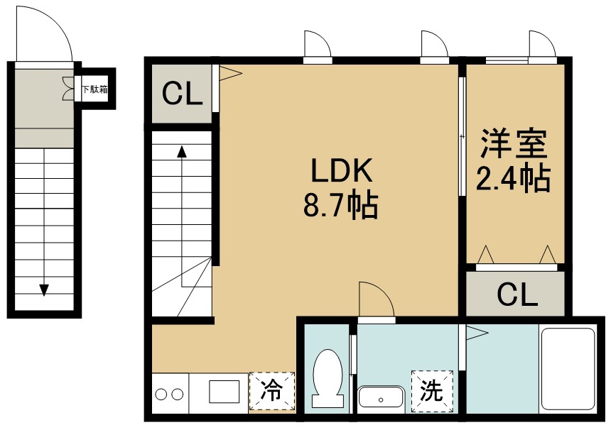 ｃｒｅａｔｅ　ｉｎｃ 間取り図