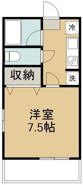 フラットリア仙台駅東 間取り図