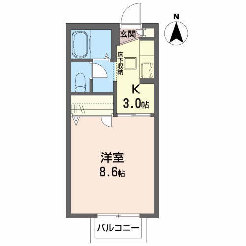 イーストパレスＤ 間取り図