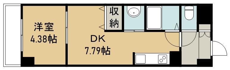 アスコット大和町 401号室 間取り