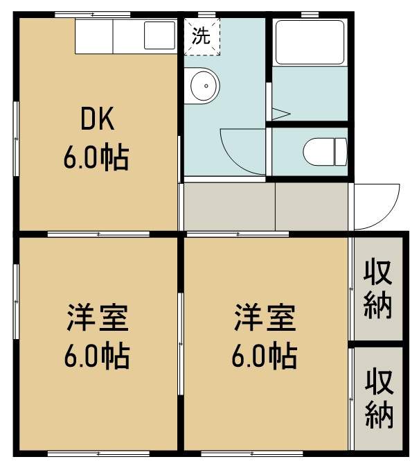 シティハイム菜園Ｂ棟 間取り図