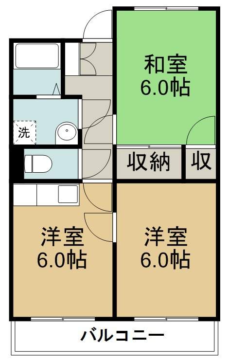 メゾン萩野町 間取り図