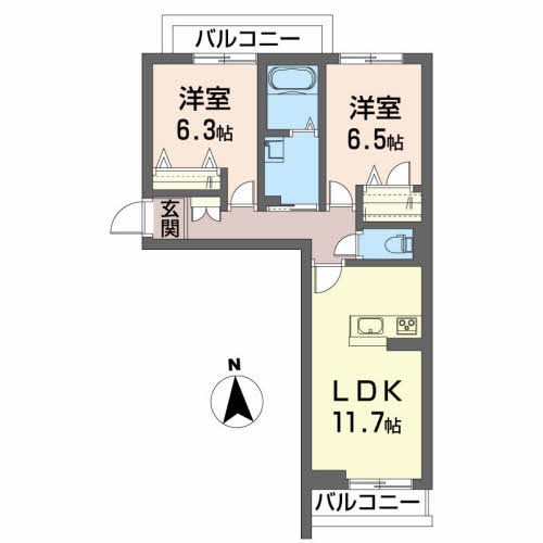 Ｃｅｎｔ－Ｌｉｖｉｅ 間取り図