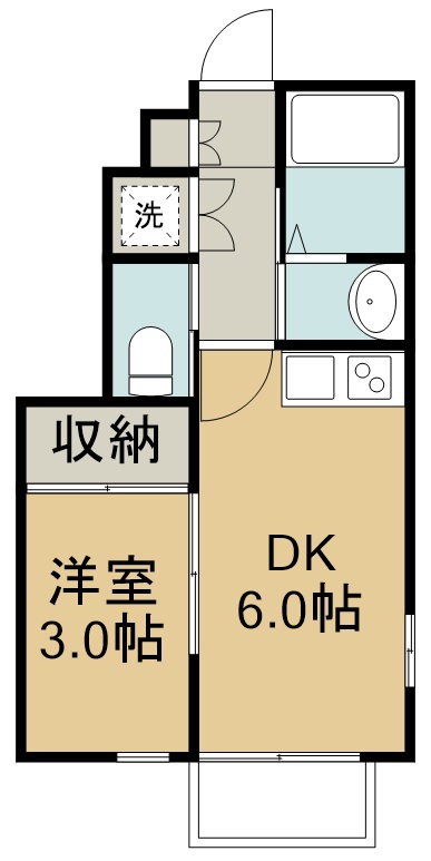 ラスティーズ榴岡公園 105号室 間取り