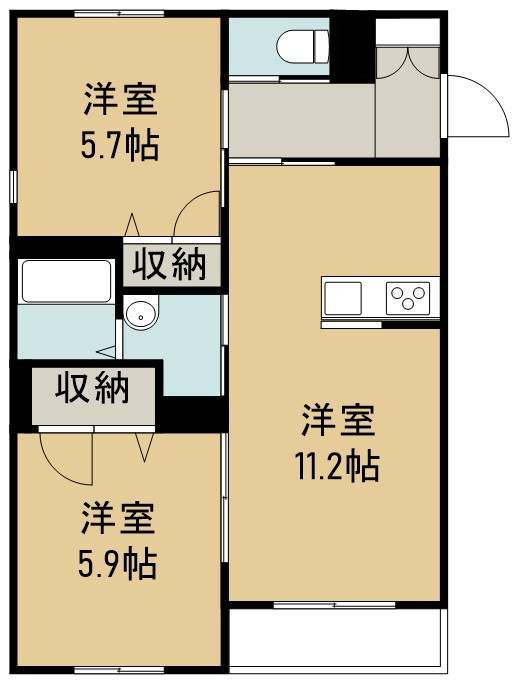 ベレオ五輪 間取り図