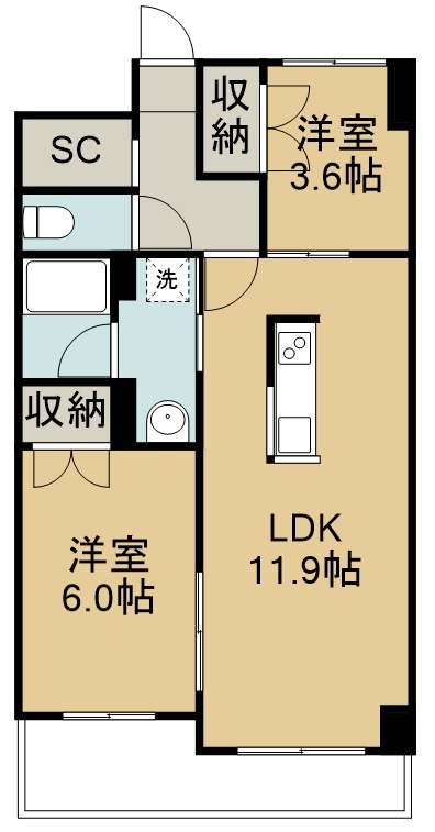 アーレント榴岡 間取り図