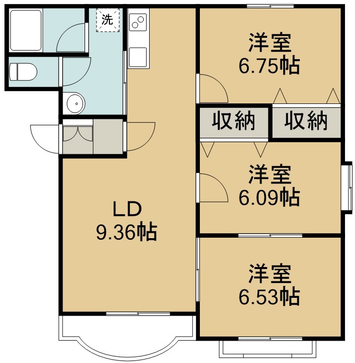 リバティ４ 301号室 間取り