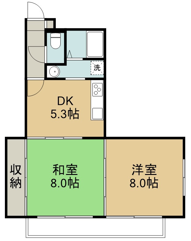 福室アベニュー 306号室 間取り