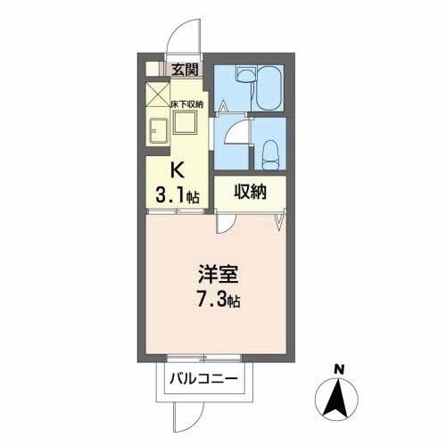 サンライト福田町 103号室 間取り