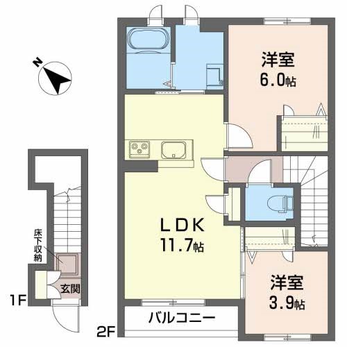 プロヌーブ新田 間取り図