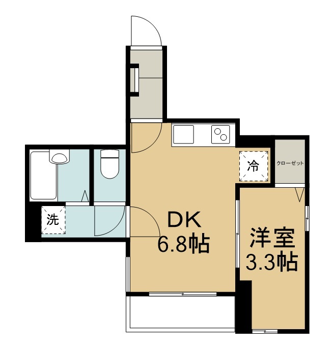 カラーズガーデン宮城野 402号室 間取り