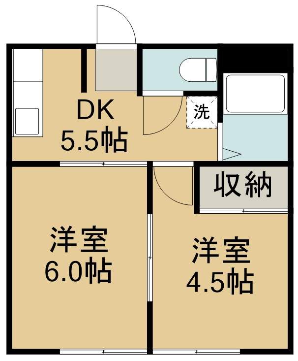 コーポ福田町Ⅱ 間取り図