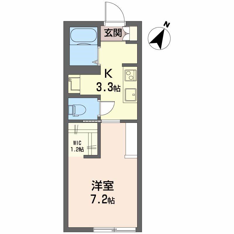 スカイシティＢ 103号室 間取り