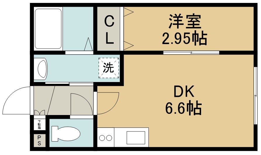 カーサミーア仙台Ⅰ 202号室 間取り