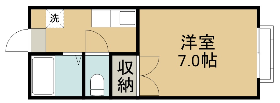 ハイツ晴耕苑 間取り図