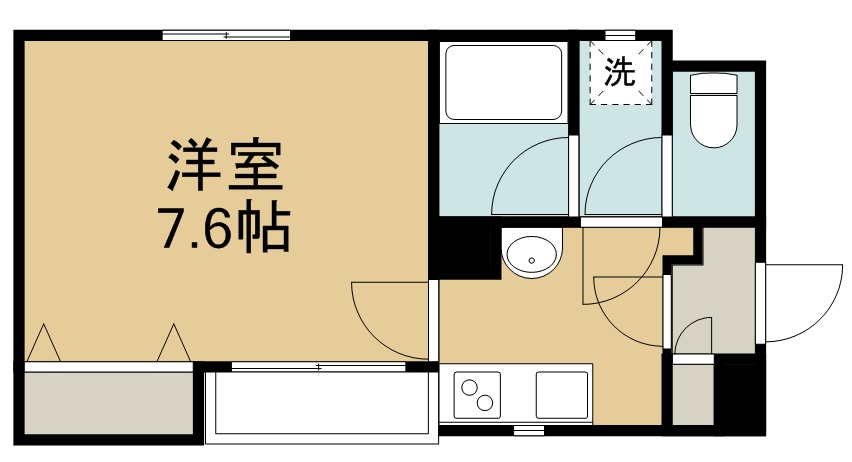 メゾンドシャルマン原町 203号室 間取り