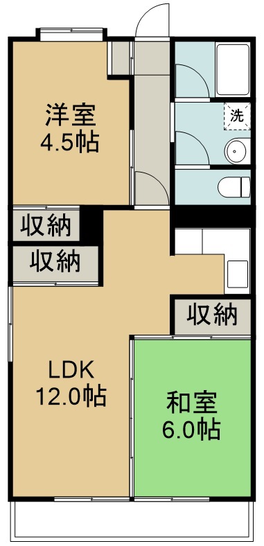 第三木皿ハイツ 307号室 間取り