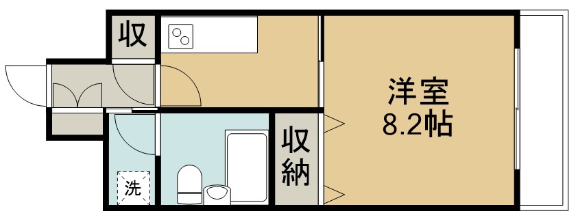 ライオンズマンション大和町四丁目 509号室 間取り