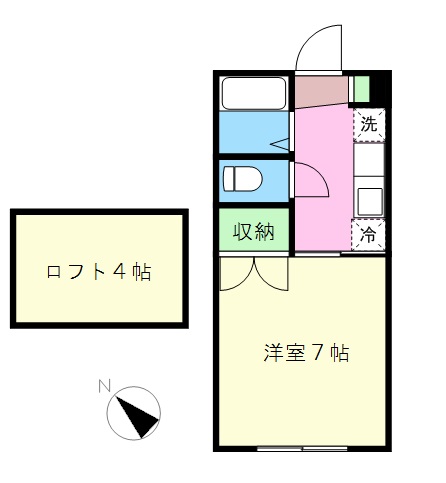 プリンスコート山手町Ａ 間取り図