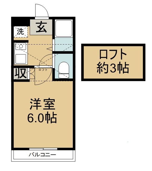 アップルハウス若葉町 間取り図