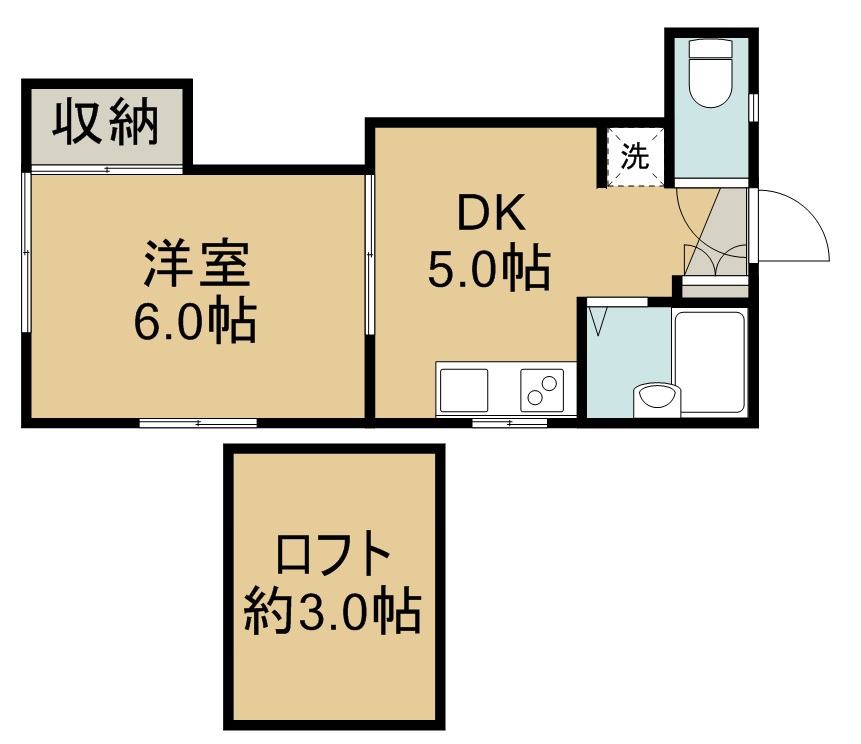 パレス若林 間取り図