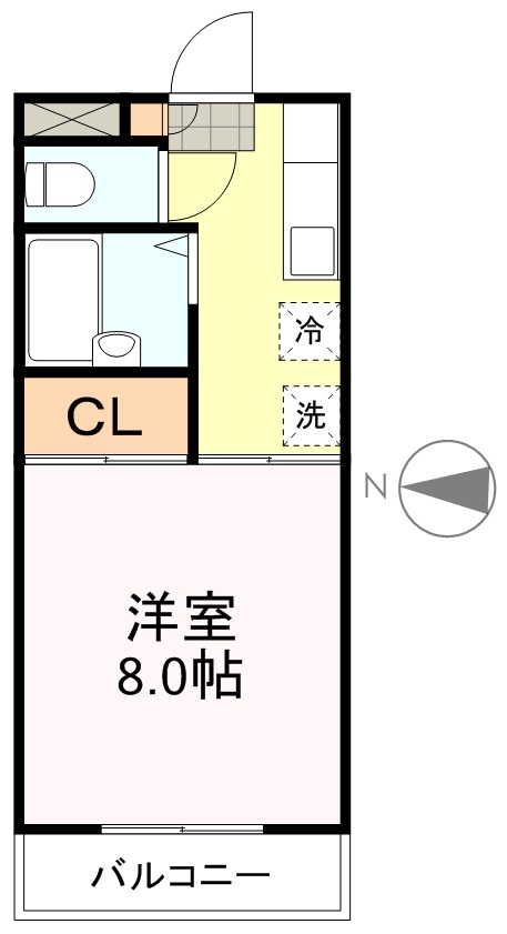 ジュネス上杉 202号室 間取り